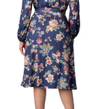 Diana Long Sleeve Midi Dress - Plus