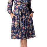 Diana Long Sleeve Midi Dress - Plus