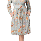 Diana Long Sleeve Dress  - Spring Meadow -  Plus