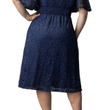 Fable Lace Cocktail Dress - Nocturnal Navy - Plus
