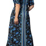 Wanderlust Border Print Maxi Dress - Plus