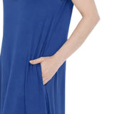 Women's V-Neck Tie Front Flutter Sleeve Shift Dress