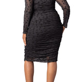 Betsey Ruched Dress - Plus