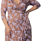 Flirty Flounce Wrap Dress - Plus