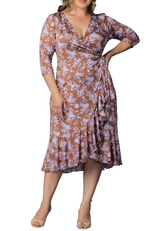 Flirty Flounce Wrap Dress - Plus