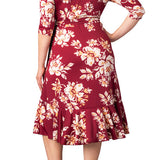 Flirty Flounce Wrap Dress - Plus
