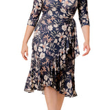 Flirty Flounce Wrap Dress - Plus