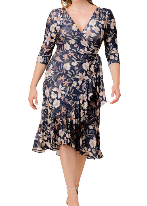 Flirty Flounce Wrap Dress - Plus