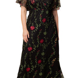 Embroidered Elegance Evening Gown - Plus