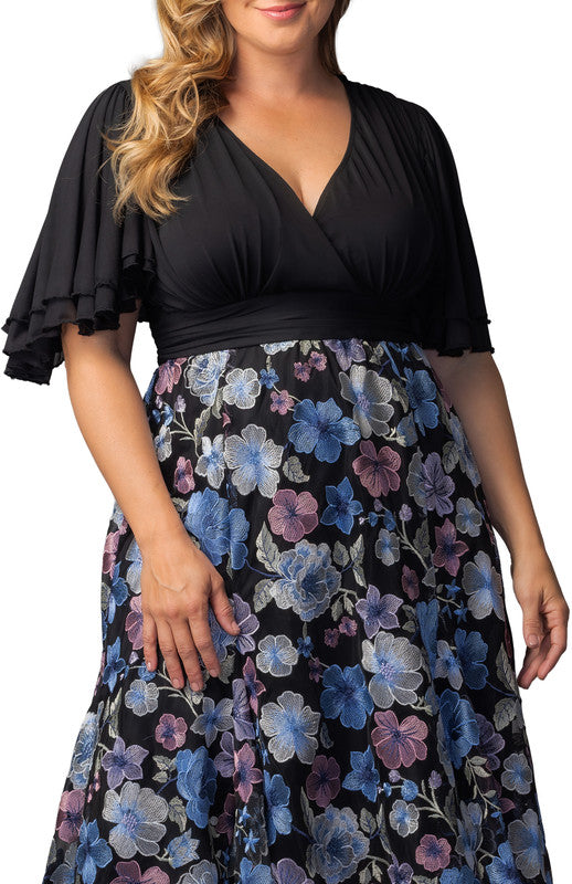 lillian embroidered cocktail dress product info and reviews Lillian Embroidered Cocktail Dress