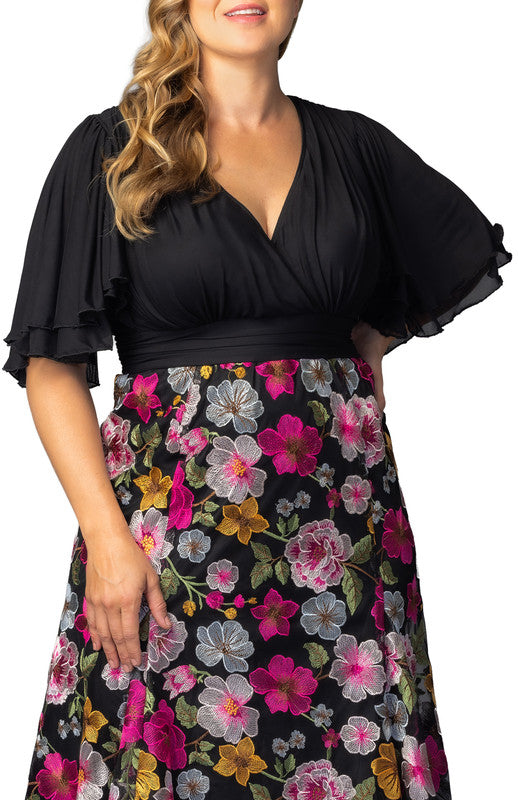 lillian embroidered cocktail dress product info and reviews Lillian Embroidered Cocktail Dress