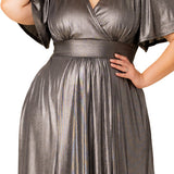 Evania Metallic Evening Gown - Plus