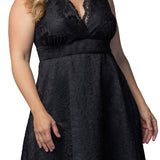 Pin Up Boudoir Lace Cocktail Dress - Plus
