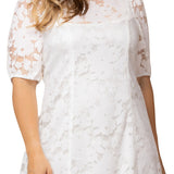 Emma Lace Shift Dress - Plus