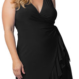 Laguna Sleeveless Wrap Dress - Plus