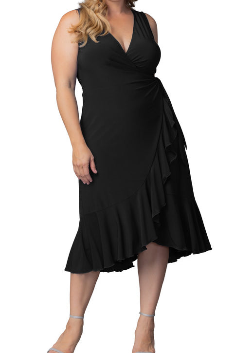 Laguna Sleeveless Wrap Dress - Plus