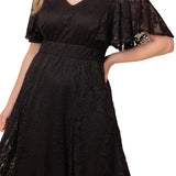 Camille Lace Cocktail Dress - Plus