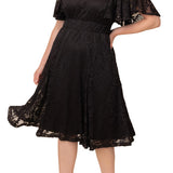 Camille Lace Cocktail Dress - Plus