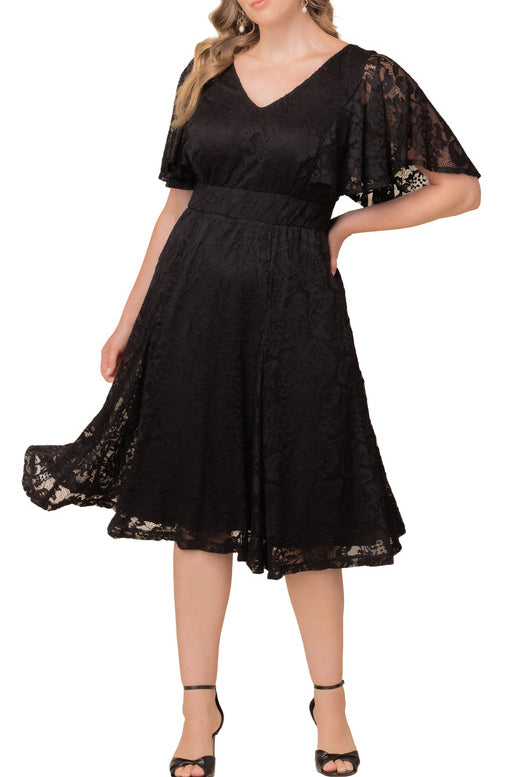 Camille Lace Cocktail Dress - Plus
