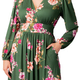 Kelsey Long Sleeve Maxi Dress - Plus
