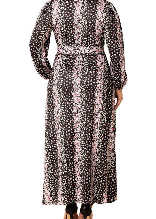 fall floral dress long sleeve Copper Floral Sequin long sleeve gown 16 / Copper