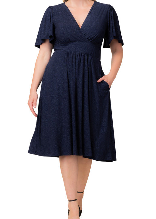 Crystal Cove Midi Cocktail Dress - Plus