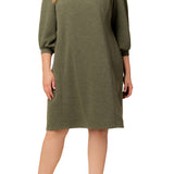 Madison Sweater Knit Shift Dress - Plus