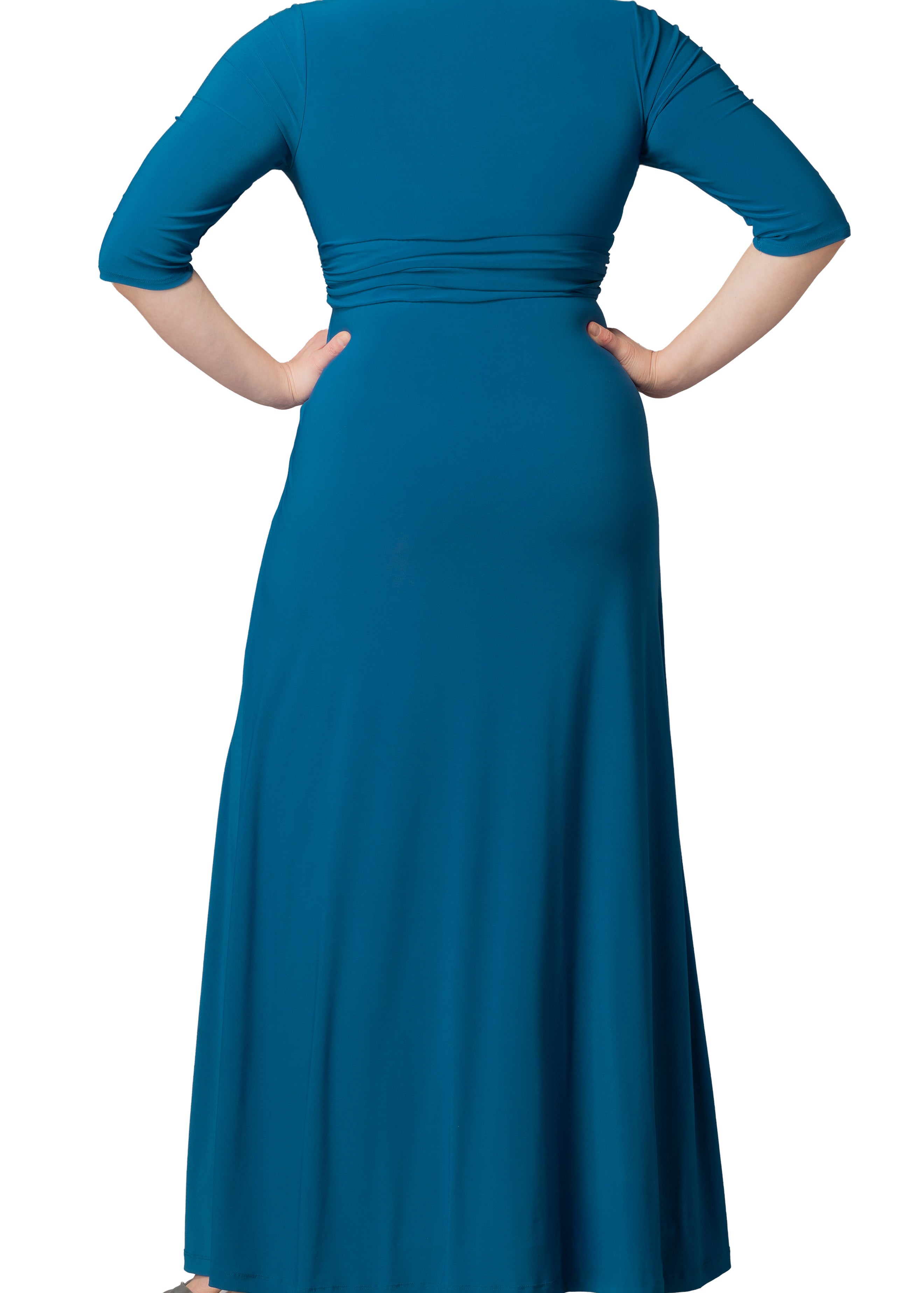 aegean blue dress Angelina Linen Dress Aegean Blue Nomad the Label Outlet
