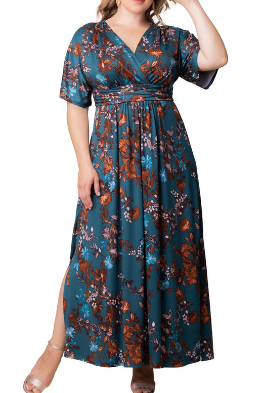 Vienna Maxi Floral Dress - Plus