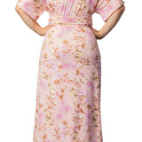Vienna Maxi Dress  - Lively Peach Florals -  Plus