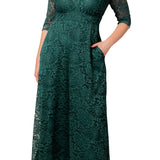 Maria Lace Evening Gown - Plus