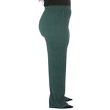 Plus Size Rhinestone Embellished Straight-Leg Pants