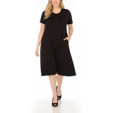 Women's Tee Swing Midi Dress