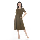 Women's Tee Swing Midi Dress