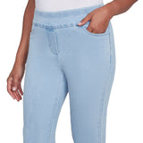 Alfred Dunner Women's Super Stretch Mid- Rise Short Length Pant