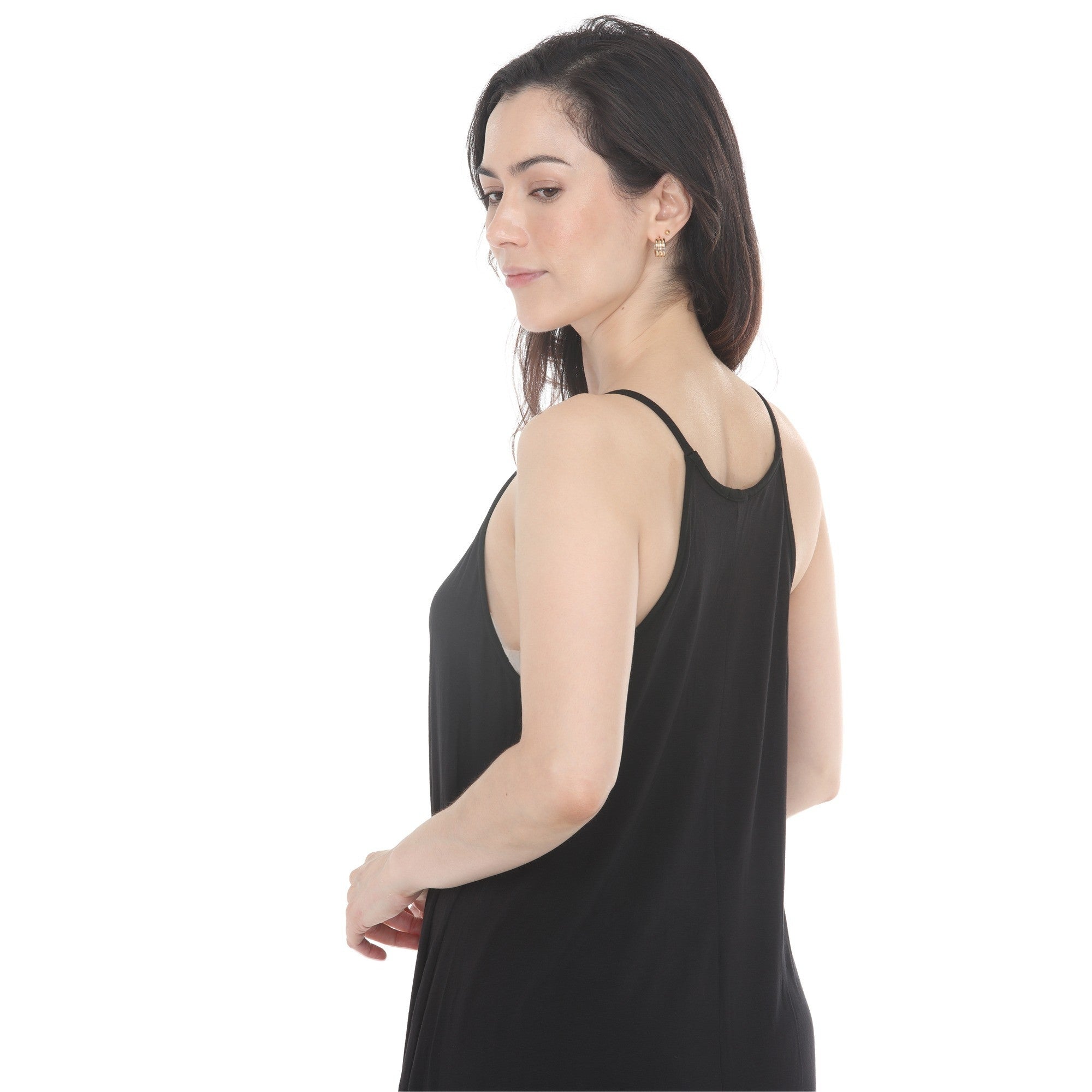 White Mark Women's Halter Neck Swing Midi Dress - Black - Size L White Mark Women's Halter Neck Swing Midi Dress - Black - Size L