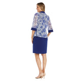 R & M Richards 2 Piece Jacket Dress in Royal Blue