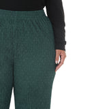 Plus Size Rhinestone Embellished Straight-Leg Pants