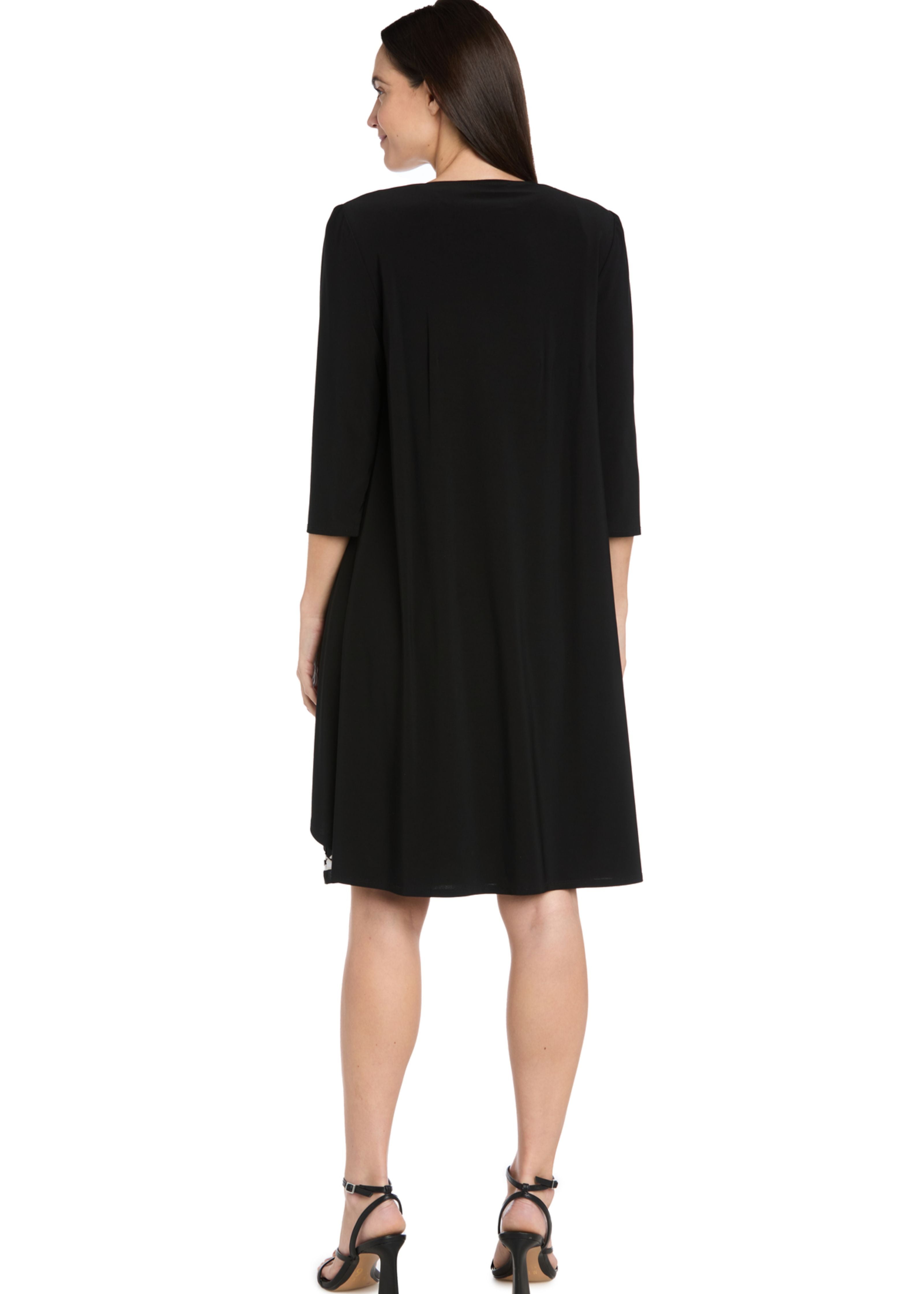 R & M Richards 2 Piece Jacket Dress in Black/White – Dressbarn