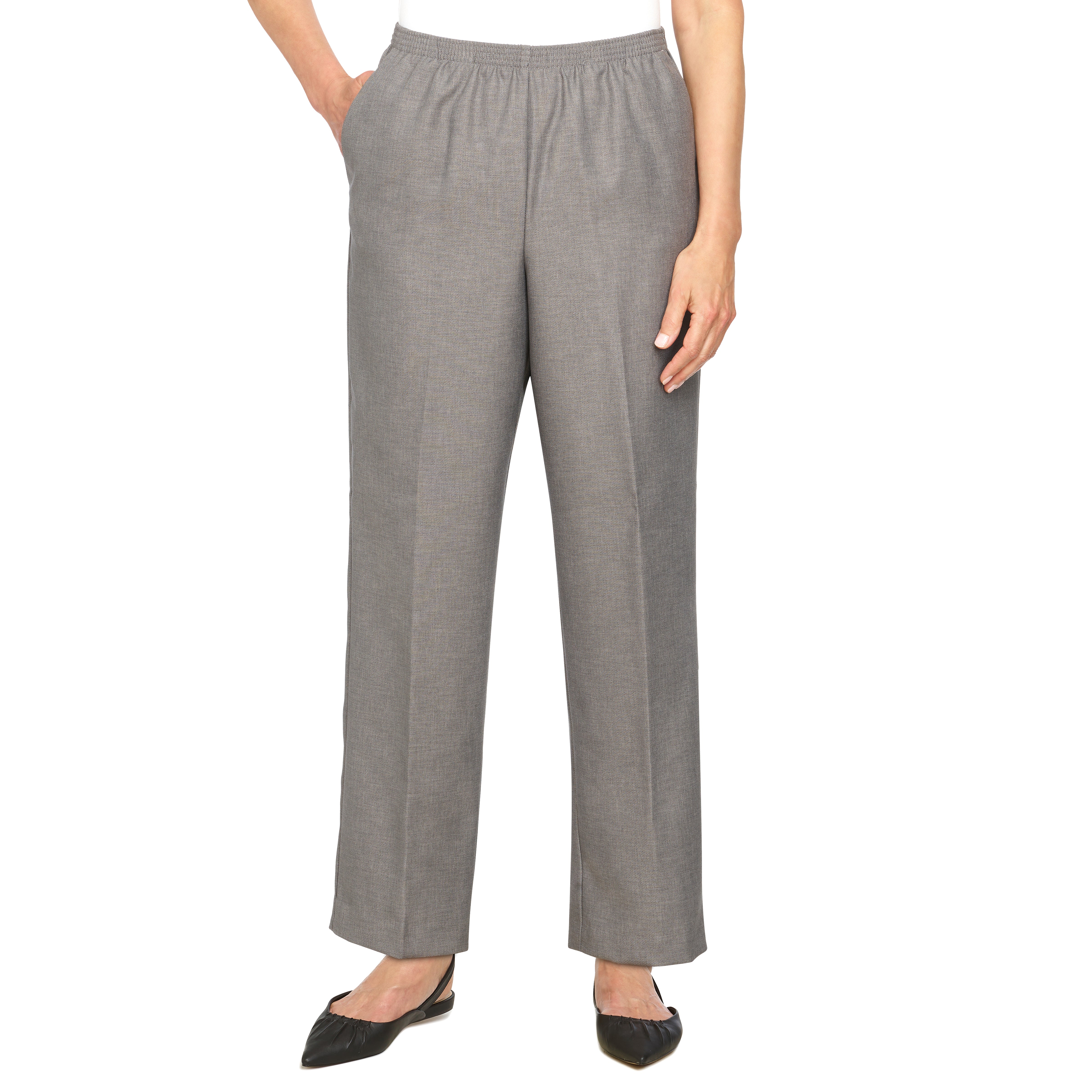 Alfred Dunner Classic Proportioned Pant Average Length- Petite
