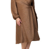 Socialite Sweetheart Dress - Plus - Mocha Sparkle