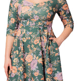 Royal Sweetheart Cocktail Dress  - Green Garden -  Plus