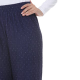 Women's Rhinestone Embellished Straight-Leg Pants