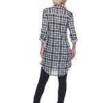 Women's Piper Stretchy Plaid Tunic - DressbarnShirts & Blouses