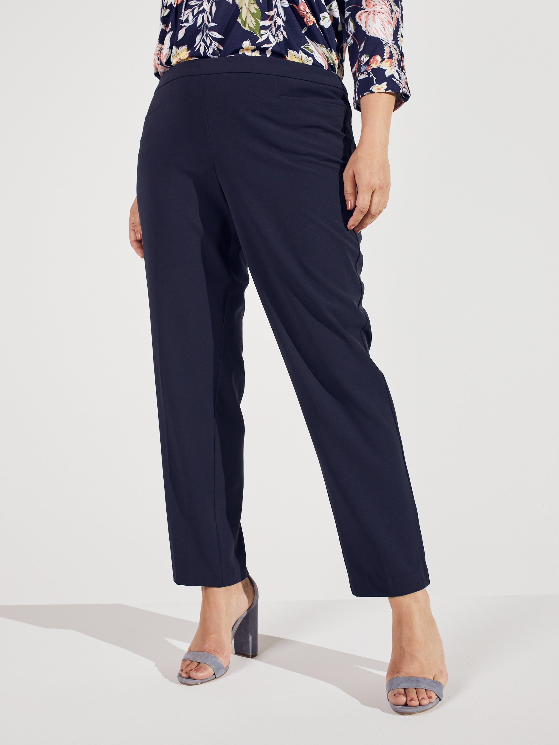 Roz & Ali™ Secret Agent Pull On Tummy Control Pants With L Pockets, Tall Length Plus