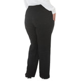 Plus Size Rhinestone Embellished Straight-Leg Pants
