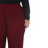 Plus Size Rhinestone Embellished Straight-Leg Pants