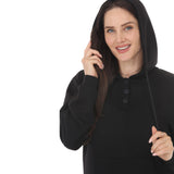 Women's Hooded Pullover and Straight-Leg Pants Set