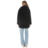 Women's Plush Button-Front Coat