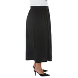 Plus Size Rhinestone Embellished A-Line Maxi Skirt